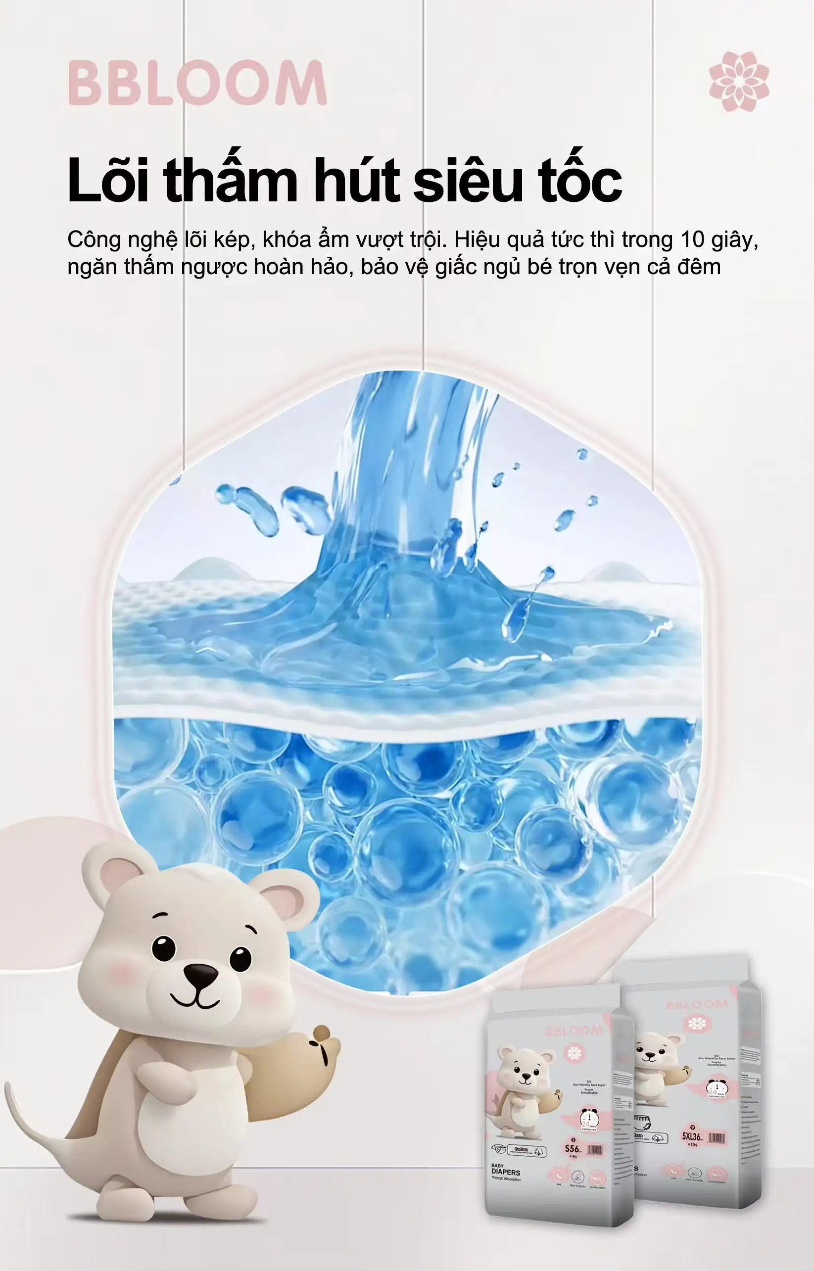 Bỉm – Bbloom (Tã dán) - Ảnh 2