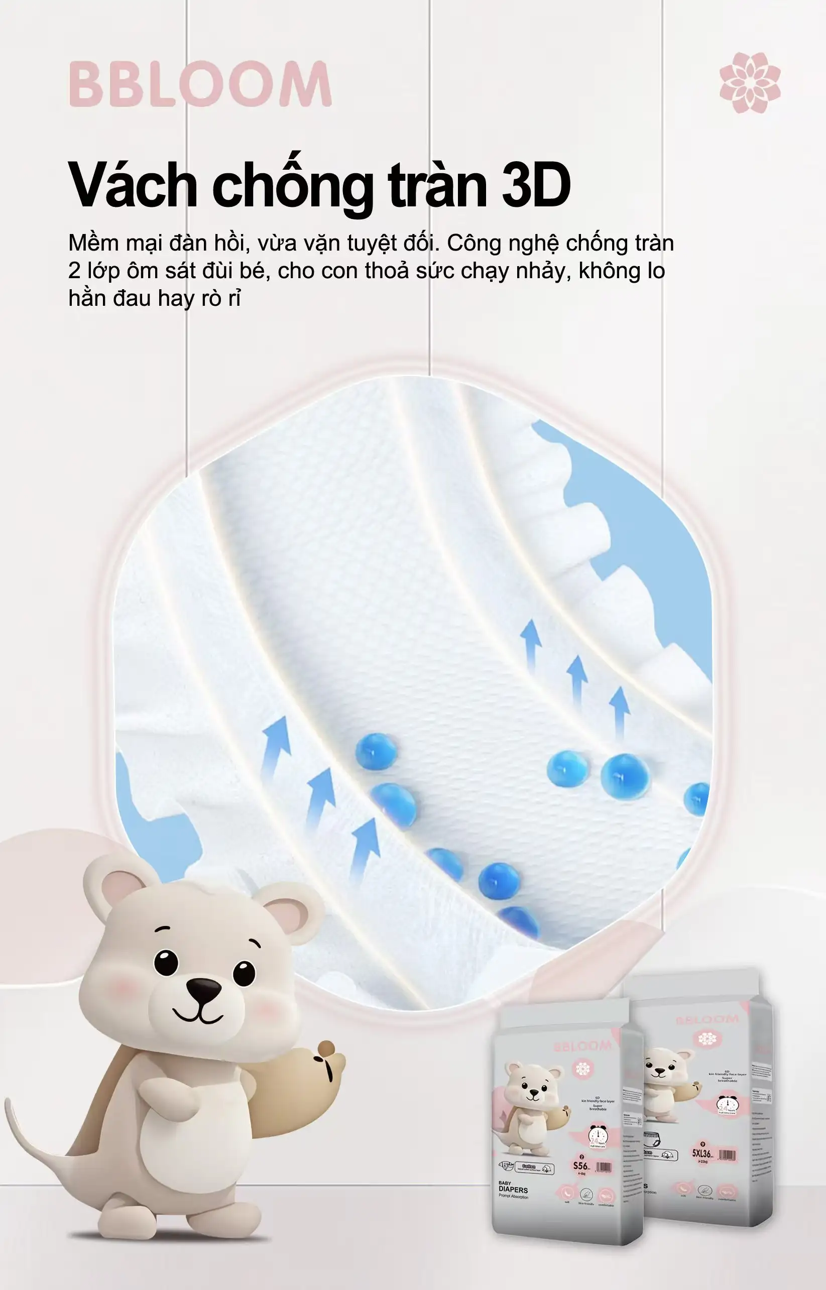 Bỉm – Bbloom (Tã dán) - Ảnh 10