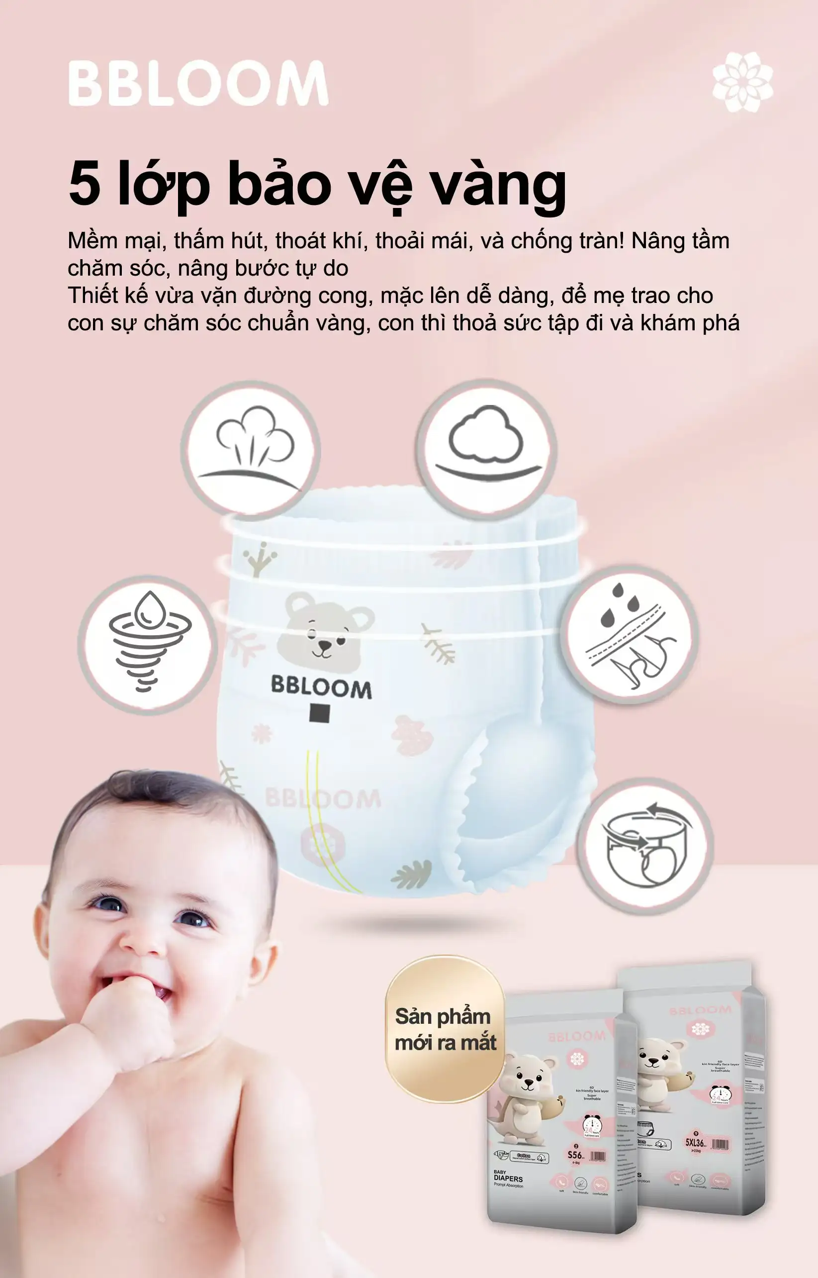 Bỉm – Bbloom (Tã dán) - Ảnh 9