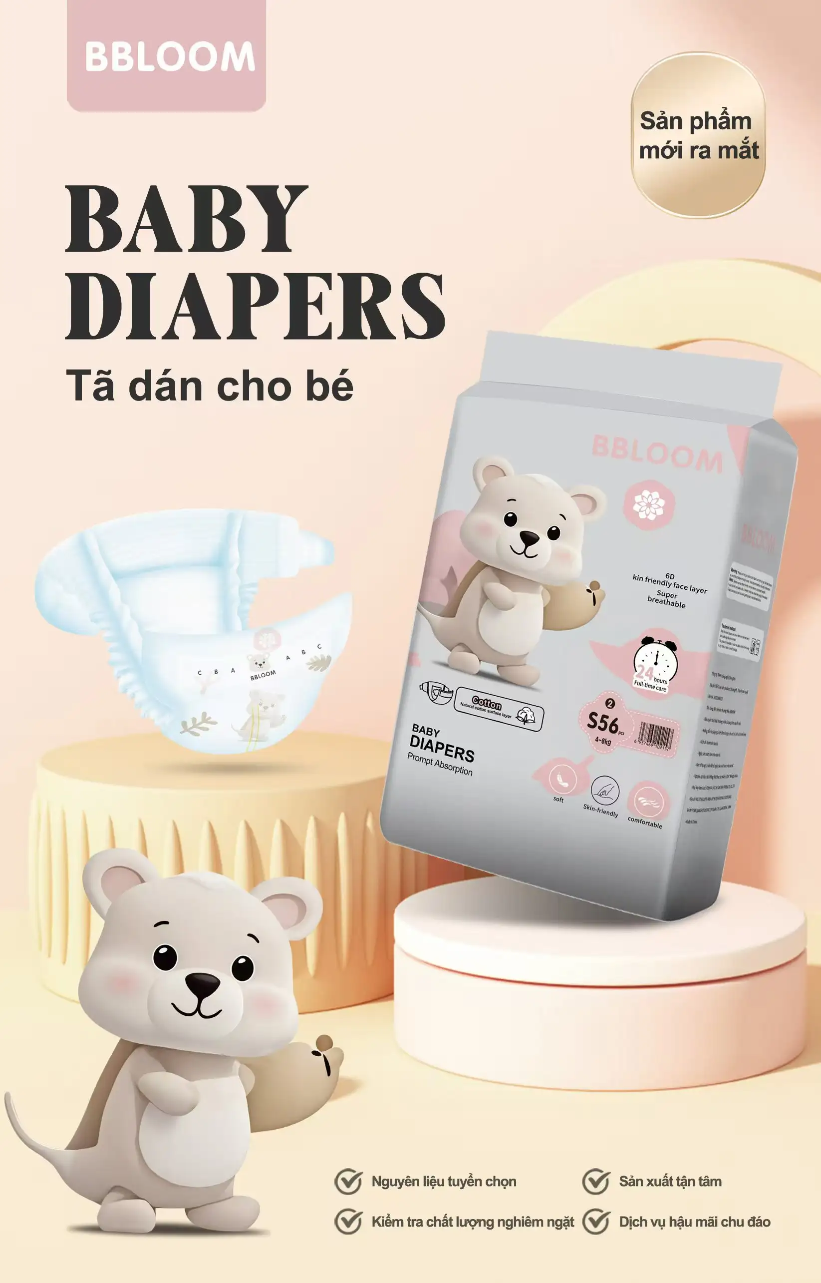 Bỉm – Bbloom (Tã dán)