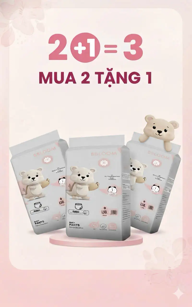 Combo khuyến mãi Bỉm quần bbloom